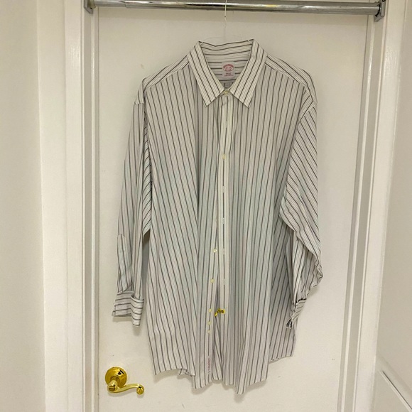﻿BROOKS BROTHERS French Cuff Dress Shirt 18.5 34 - Picture 2 of 8